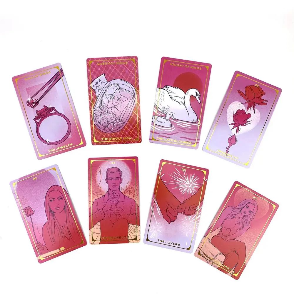 The Final Rose Tarot Board Game Fortune Telling Game Portable Tarot Cards Set For Tarot Cards Lovers Partty Game Favor