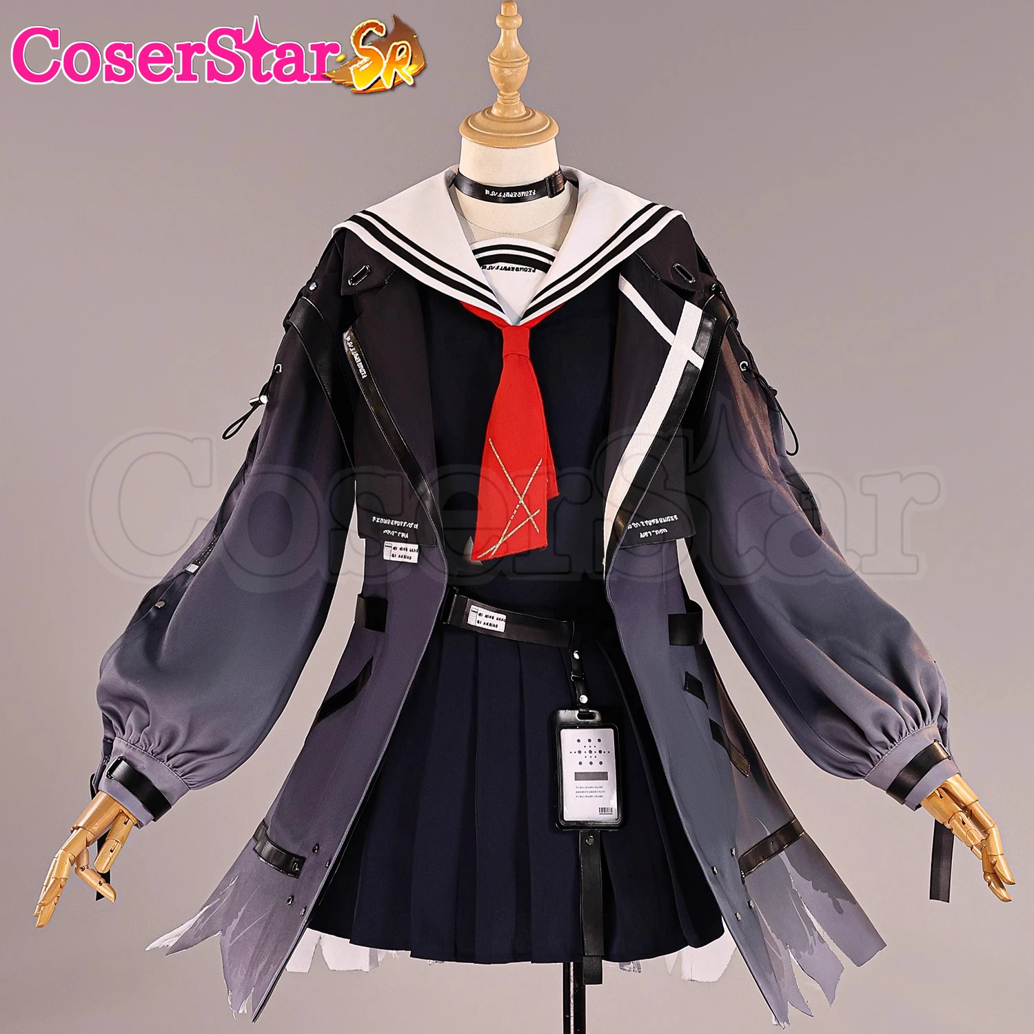 CoserStar-SR لعبة Wuthering Waves WuWa CHISA أزياء تنكرية فستان كرنفال الهالوين لعب الأدوار الهزلية شعر مستعار موحد