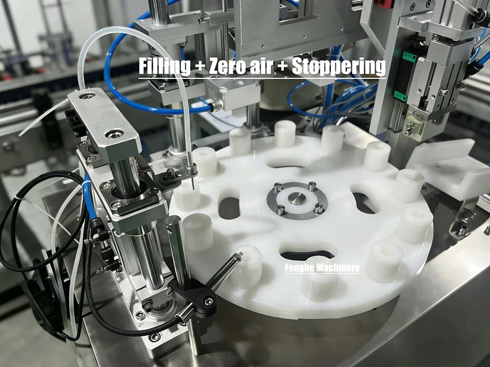 Wholesale Price Automatic 1.8ml 3ml Glass Vial  Small Dose Liquid Vacuum Filling Stoppering Capping Machine