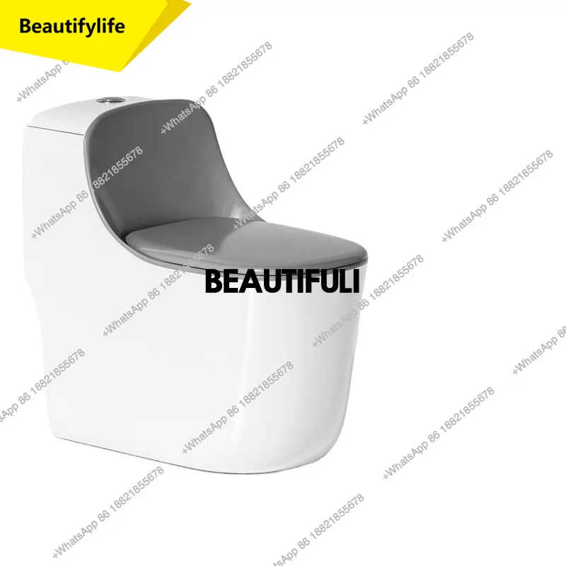 

A13 Little hippo creative toilet silent siphon household ordinary color toilet toilet large pipe single hole