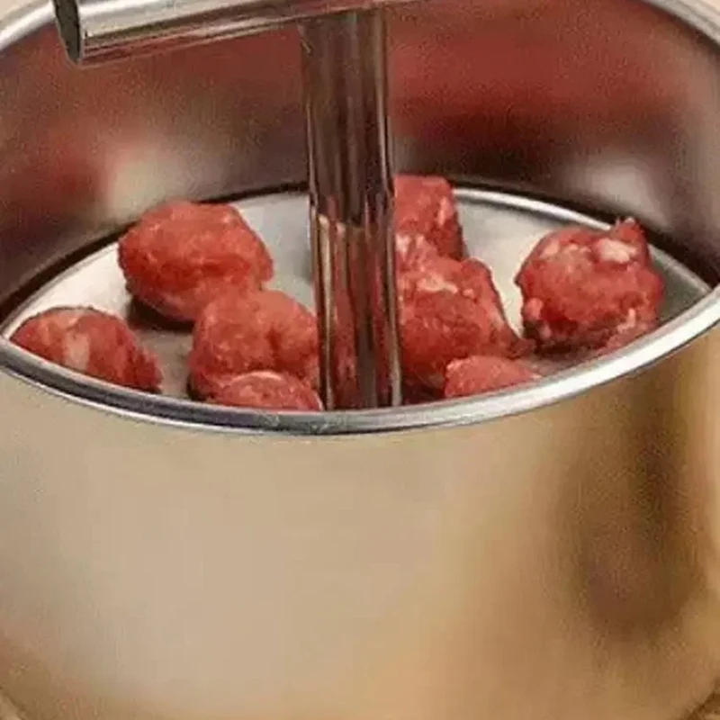 ميديا الصحافة صانع كرات اللحم الفولاذ المقاوم للصدأ صانع كرات اللحم كرات اللحم متعددة الوظائف صانع أداة المطبخ المنزلي قالب يدوي