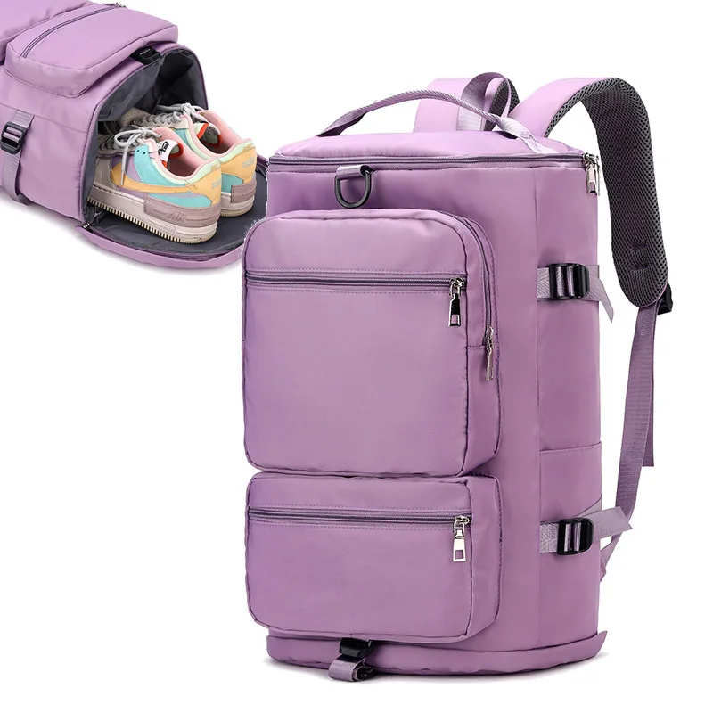 

Large Travel Tote Women Duffle Backpack Weekend Sports Yoga Luggage Packing Shoulder Bags Multifunction Crossbody Bag XA341C