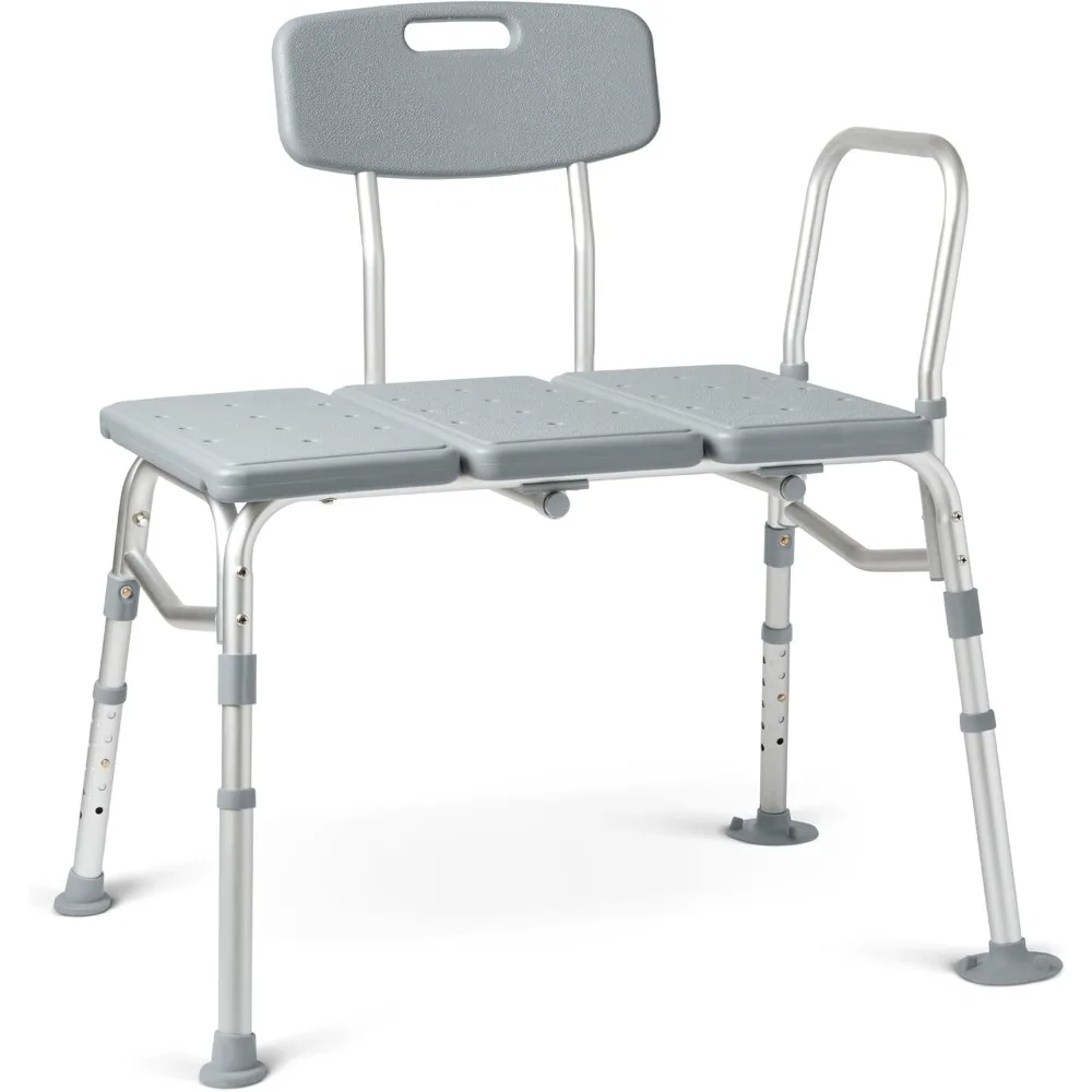 

Adjustable Shower Bench and Bath Seat for Seniors and Adults, Slip-Resistant Feet, Weight Capacity