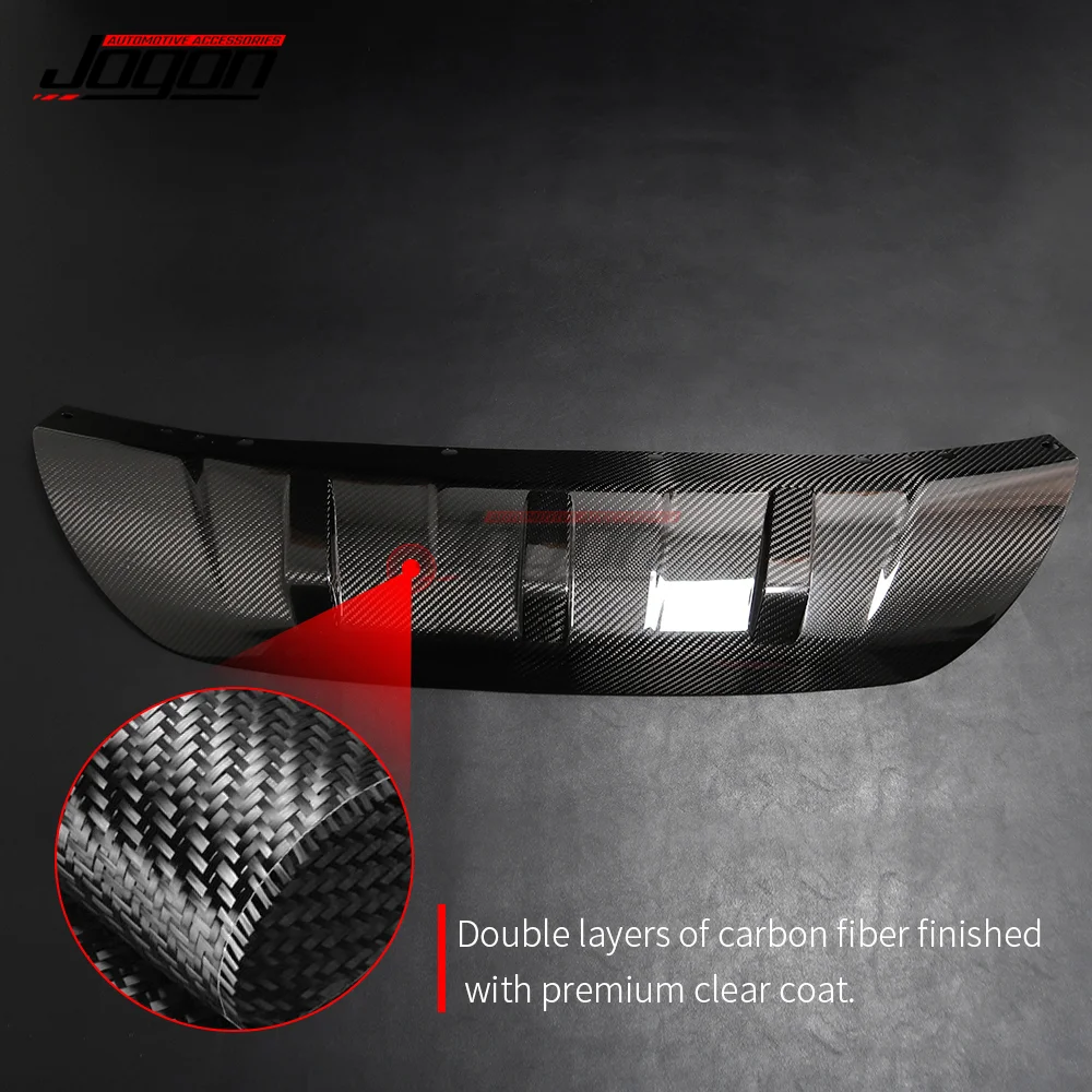 Carbon Fiber Rear Lip Diffuser Fins Shark Style Bumper Protector Cover For Alfa Romeo Stelvio 949 2017-2020 Rear Fender Trims