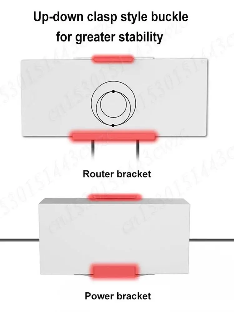 

Router Power Bracket Set Wall Mounting Bracket Wall Mount Shelf Holder for StarLink Gen3 V3 Router Power