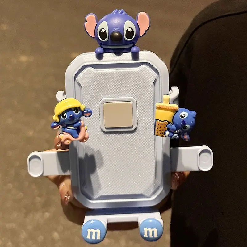 

Anime Stitch Phone Holder for Bike and Electric Scooter 2026 New Shockproof Anti Shake Cartoon Kawaii Lovely Decoration Girl