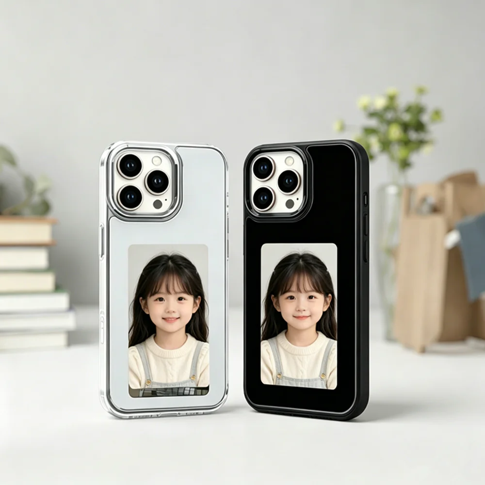 

Smart NFC Phone Case HD Screen Display 3.97 Inch Mobile Phone Cover For Iphone 13/14/15/16 Pro Max Plus 4 Colors E-Ink Screen
