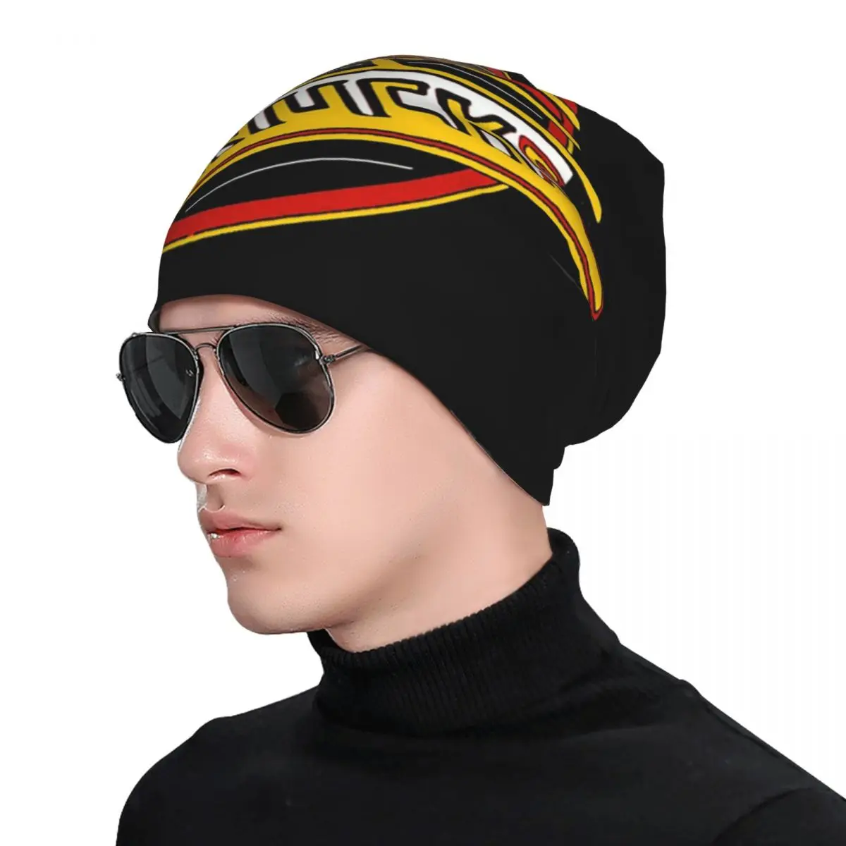 

Vancouver Hockey Canucks Skate Skullies Beanies Hats Warm Autumn Winter Outdoor Cap Knitted Bonnet Caps for Unisex Adult