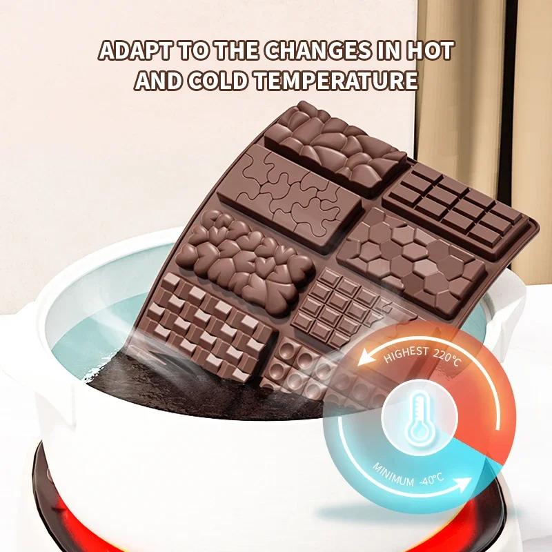 Dubai Chocolate Mold Bar Pistachio Chocolate Bar Silicone Thick Mold for Filling Bars, Largecandy Bar Mold for Filling