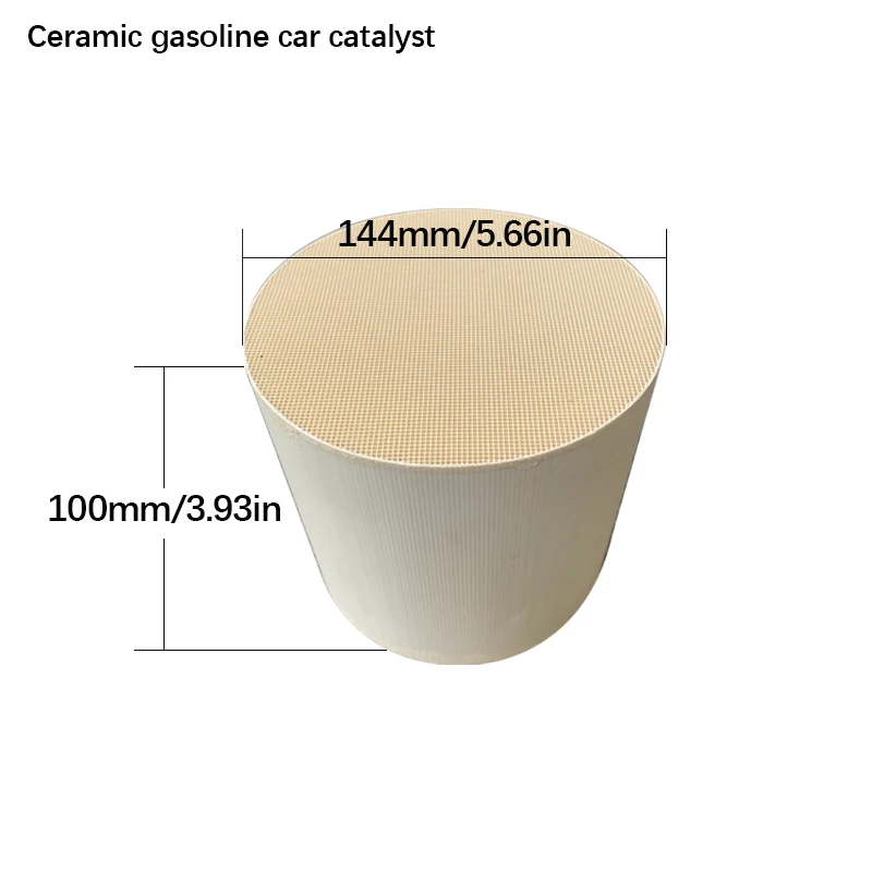 

144x100mm Euro3 Three Way Ceramic Catalyst for Gas Vehicles Platinum Coated Catalytic Converter