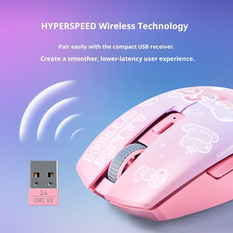 Razer Hello Kitty 50th Anniversary Dual Mode Wireless Office Mouse Pink Gift For Women Computer Peripheral Mice & Keyboards