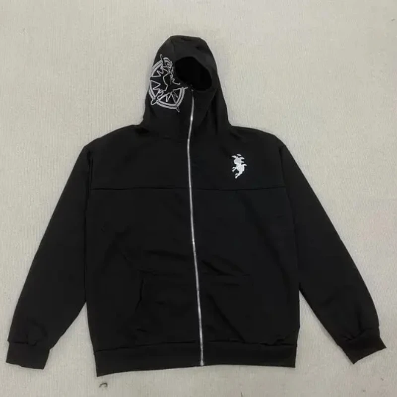 سترة هاراجوكو الجمالية غير الرسمية بأكمام طويلة على الطراز الأمريكي سترة شتوية بقلنسوة على الطراز الأمريكي #1