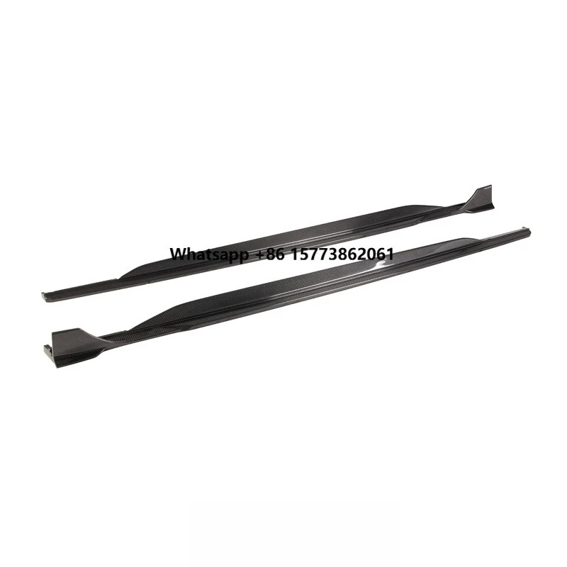 Dry Carbon Fiber Parts Body Kit Side Skirt for  RS6 RS7 C8 Ver1