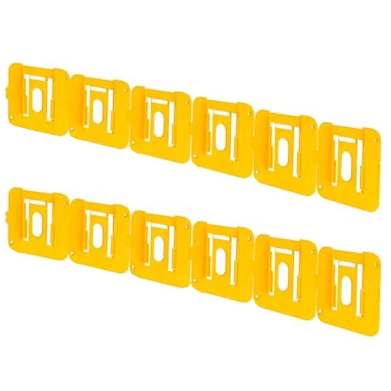 -ESTR 12Pack Battery Holder For  20V Battery Mounts Dock Holder Fit For DCB200 DCB201 DCB202 DCB203 DCB204 W/24 Screws