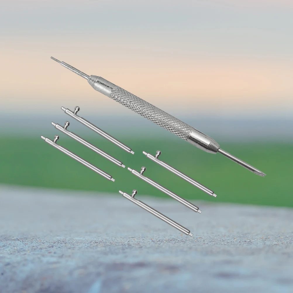 

7 Pcs Watch Band Accessories Release Spring Bars Pins Stainless Steel Replacement Removal Tool