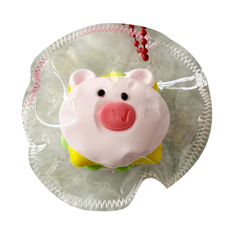 Miękkie, ręcznie robione silikonowe zabawki antystresowe w kształcie prosiaczka, wolno powracające do kształtu, redukujące stres, do ściskania, zabawki kompresyjne, prezent świąteczny dla dzieci.