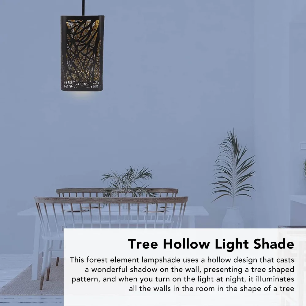 

Fashion Iron Lampshade Geometric Pattern 7.87 inch Height Lamp Cover Chandelier Lamp Shades Living Room