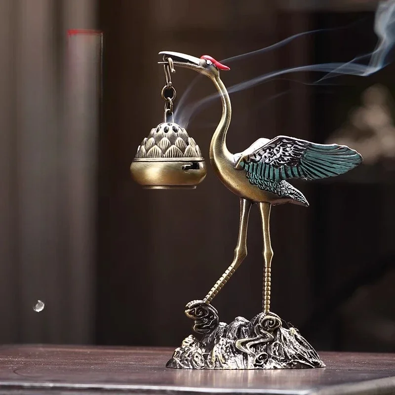 Censer Lotus Incense Burners Home Fragrance Hookah Gift Incense Burners Retro Alloy Home Decor Queimador De Incenso MH
