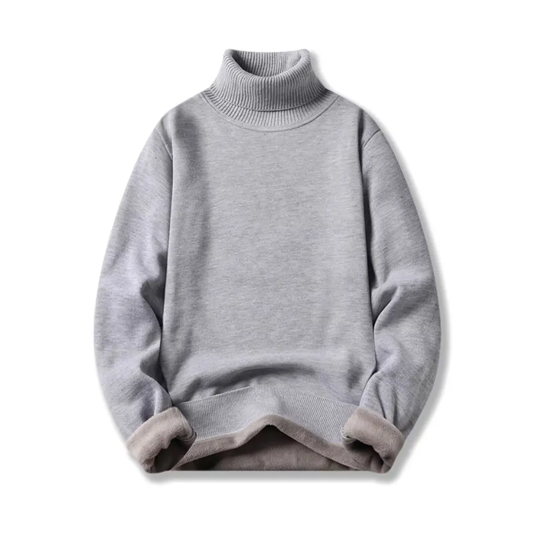 2025 nova camisola masculina pullovers coreano inverno quente o pescoço camisola de alta qualidade legal topo de gola alta camisa de fundo de malha