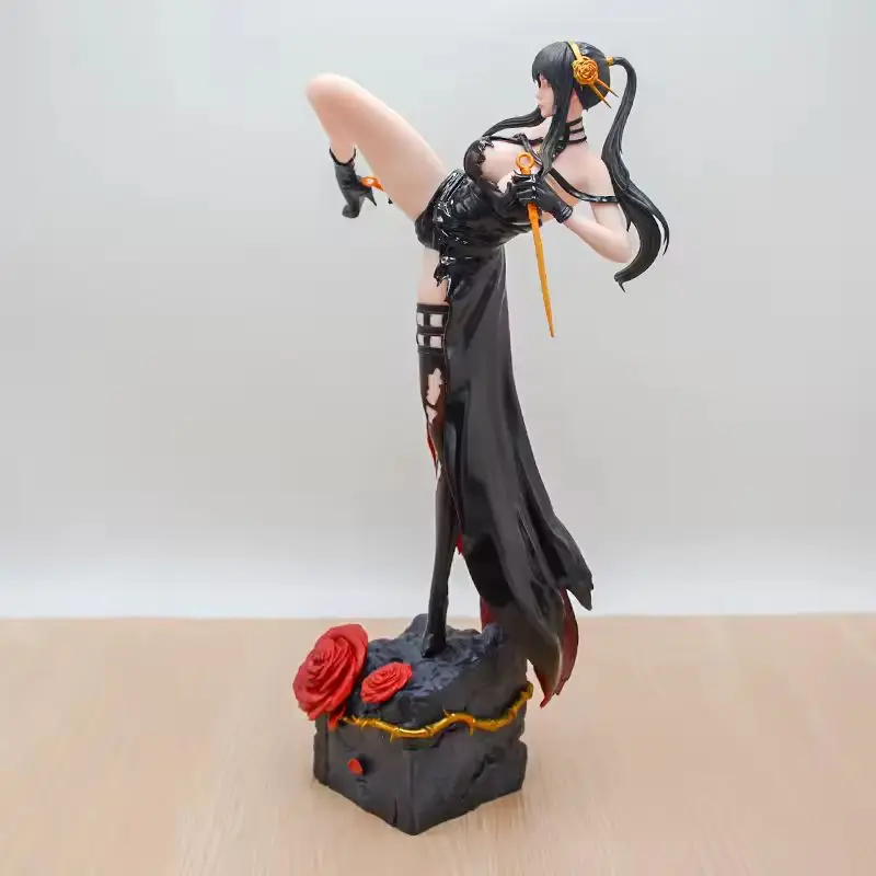 33cm SPY×FAMILY Yor Forger Battle figura de chica de Anime Sexy SPY FAMILY Anya Forger figura de acción juguetes de muñecas de modelos coleccionables para adultos