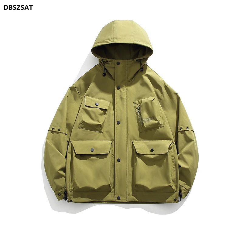 XKK Coat male spring and autumn wear Korean version of the trend all-in-one cargo jacket 2023 new autumn baseball clothes