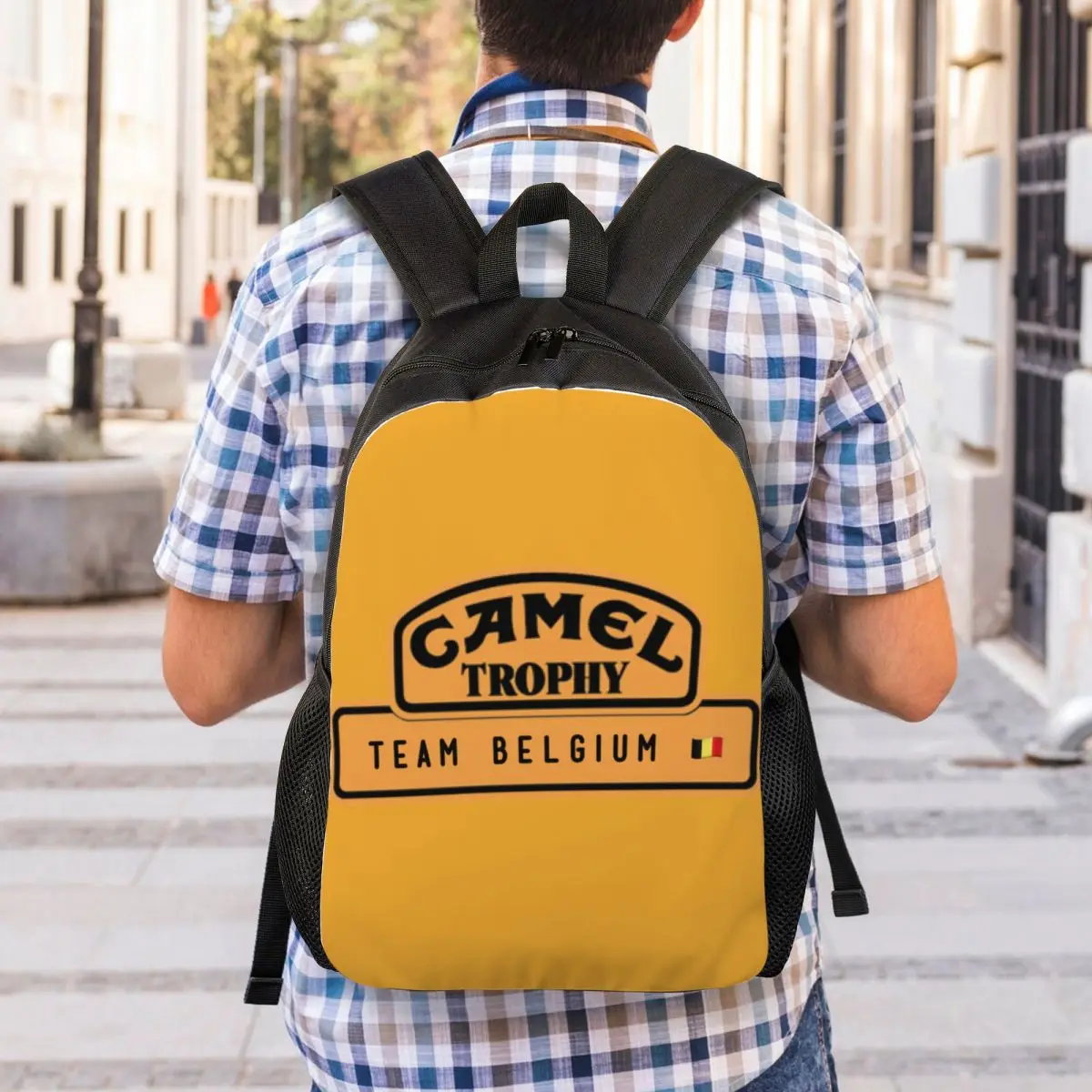 Personalized Camel Trophy Logo Backpack Women Men Fashion Bookbag for College School Bags