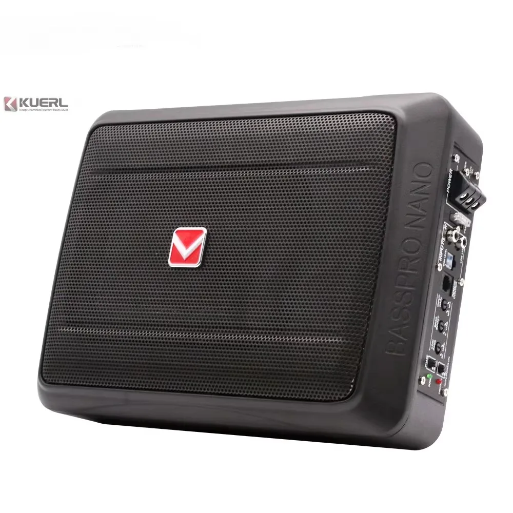 

Ranlraka 12V Active Subwoofer 7*10 Inch Car Ultra-thin Seat Subwoofer Max600W 4ohm Pure Bass Small Subwoofer