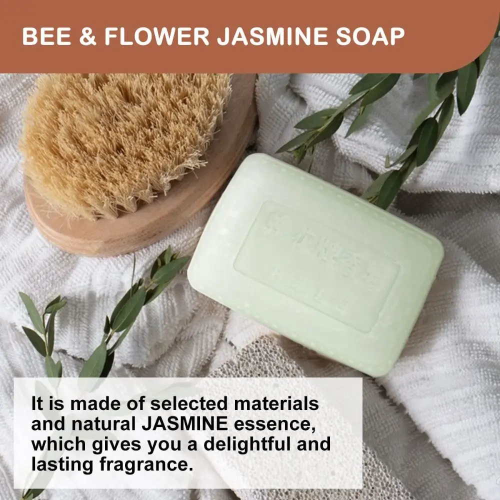 

125g White Bee & Flower Soap Bar Moisturizing Nourishes Your Skin Sandalwood & Tuberose Soap Hydrating Bath Bar Soaps