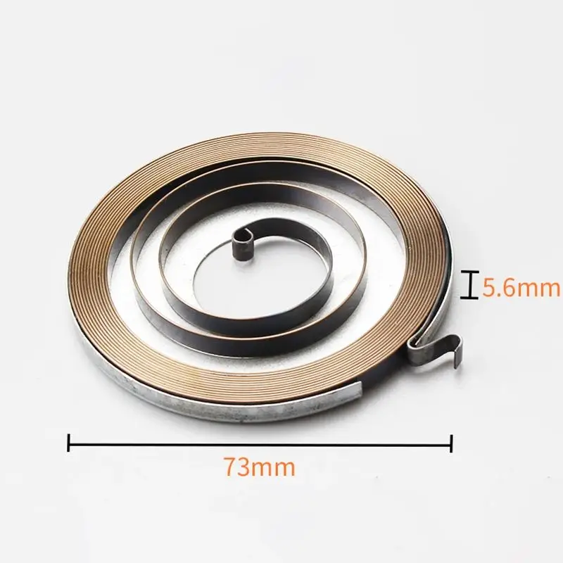 

Large Type Chainsaw Rewind Starter Spring Metal Recoil Pull Starter Spring for 52/ 58 Chainsaw Log Saw Replacement Spring