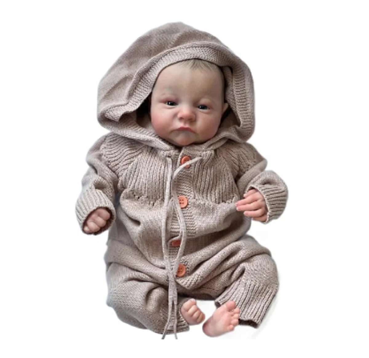 

Реалистичная 18-дюймовая готовая кукла-реборн, как настоящий младенец, ручной работы, художественная кукла Леви из мягкого винила
