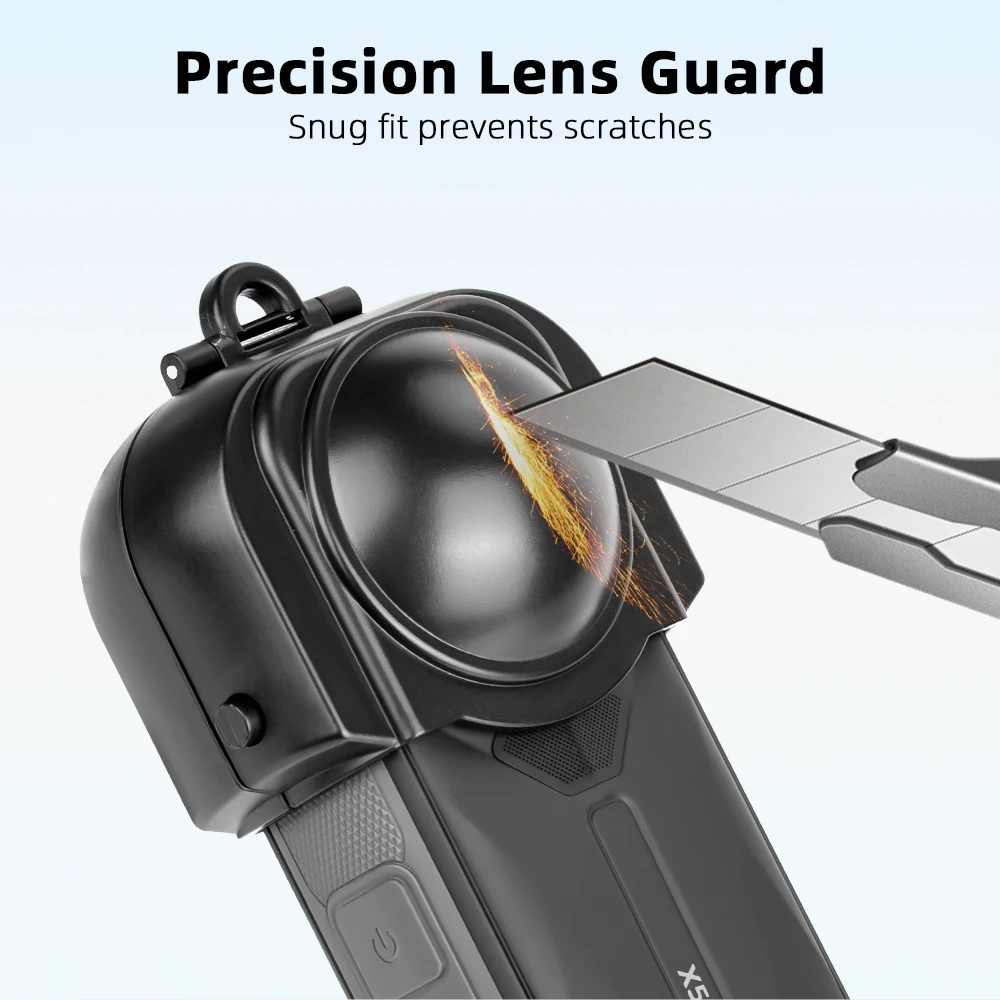 

For Insta360 X5 Action Camera Lens Protective Cover Dustproof Scratch-Resistant Cap Accessory for Lens Protection