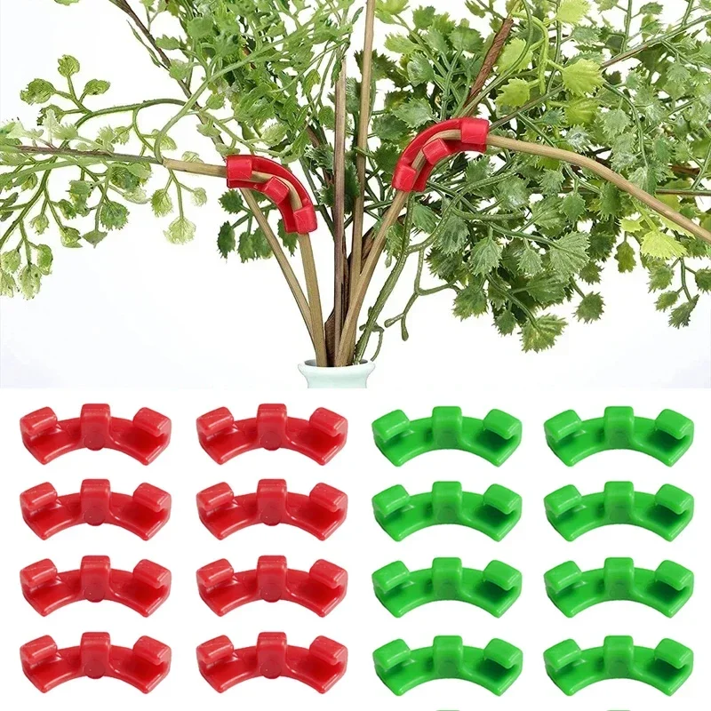 10-50pcs 90 Degree Plant Benders Trainer Growth Manipulation Tutors For Plants Clips Bending Twig Clamps Branche Accessories