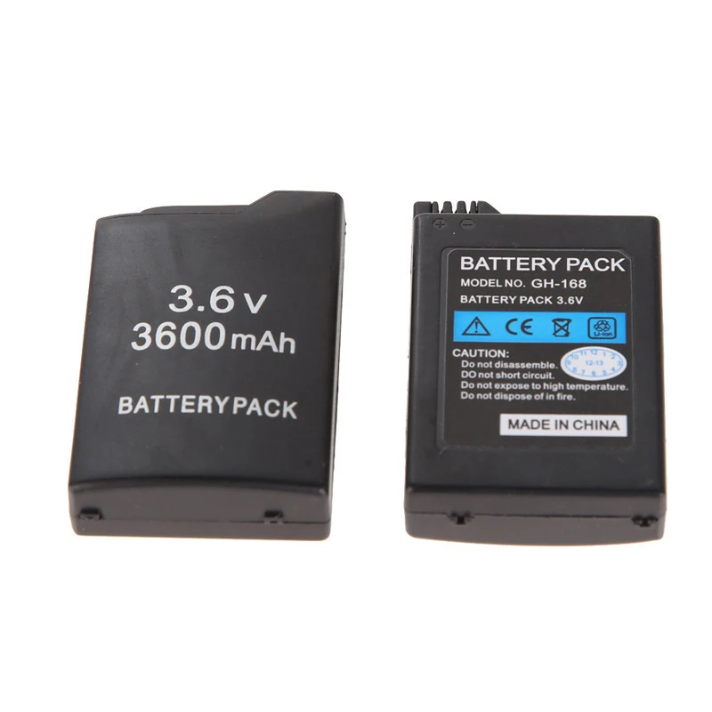 

1/2pcs 3600mAh 3.6V Rechargeable Lithium ion Battery Pack for Sony PSP1000 Console Gamepad Replacement Built-in Battery Pack