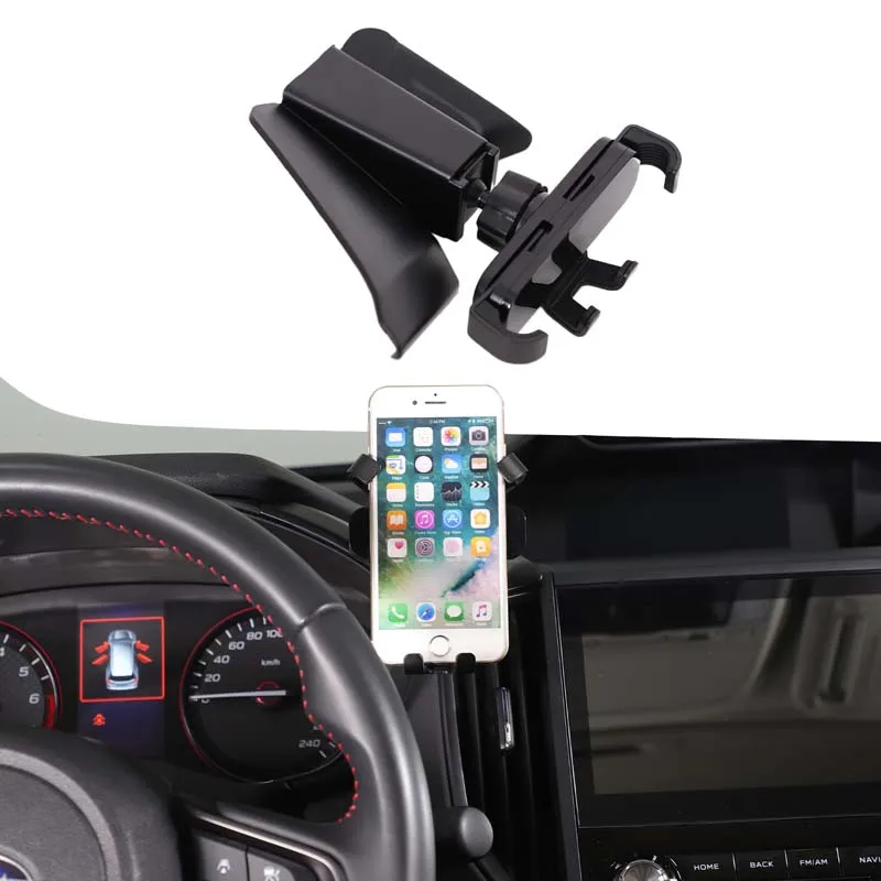 

1Pcs ABS black For Subaru Forester 2019-2024 Subaru XV 2018-2022 car dashboard side mobile phone holder interior accessories