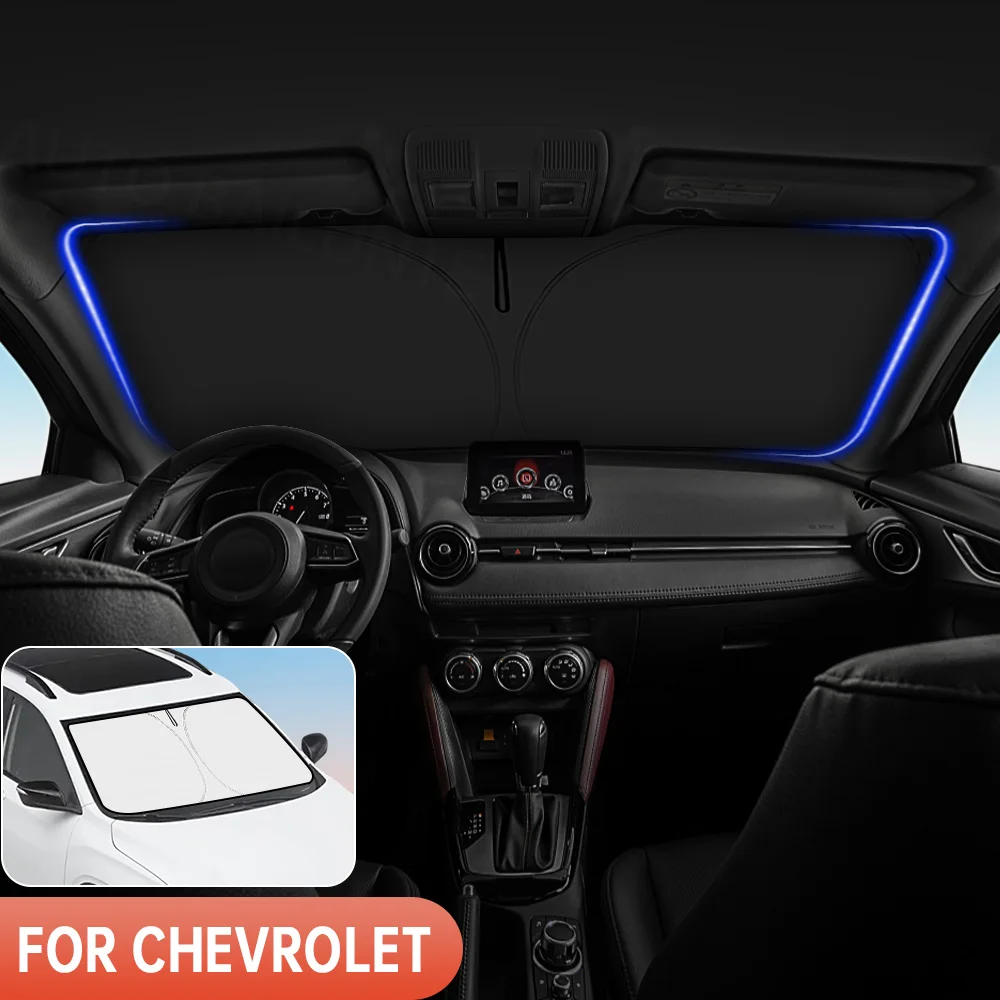 Für Chevy Chevrolet Trax 2018-2025 Auto Windschutzscheibe Sonnenschutz Abdeckung Frontscheibe Sonnenschutz Visier Auto Innen UV Schutz