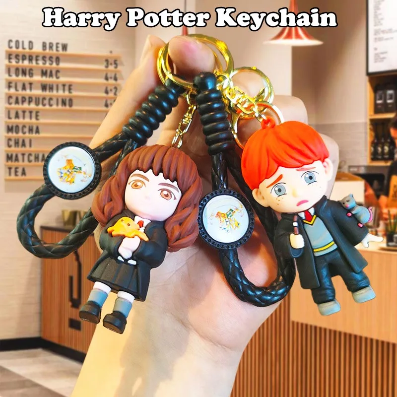Gantungan Kunci Kartun Harry Potter Mainan Mini yang Sangat Lucu Dekorasi Ransel yang Indah Berbagai Gaya Hadiah Natal ﻿