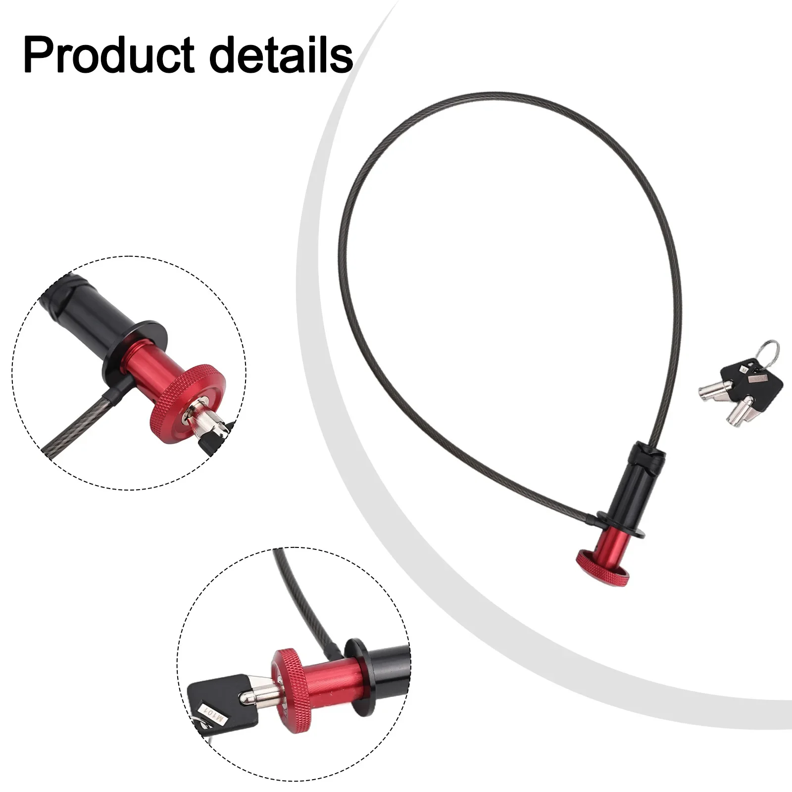 Bicycle Riding Hidden Steel Cable Lock Mountain Bike Lock Lightweight Not Easy To Damage For Mountain Bikes Accessories