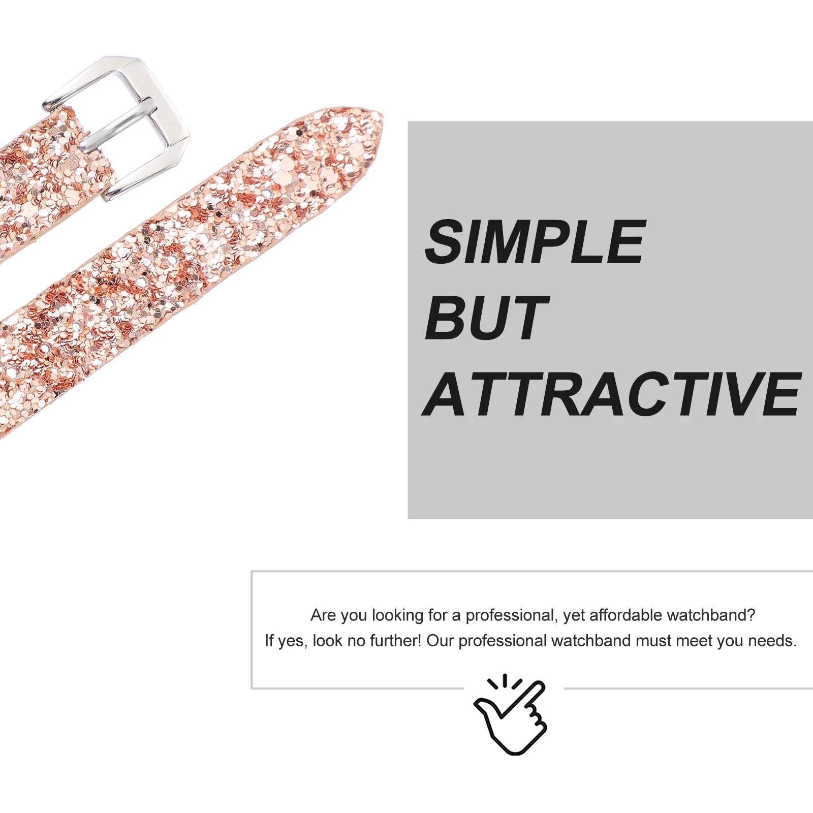 

1Pcs Watch Band Sequined Strap Soft Comfortable Skin-Friendly Compatible with Fitbit Inspire Elegant Watch Wristband
