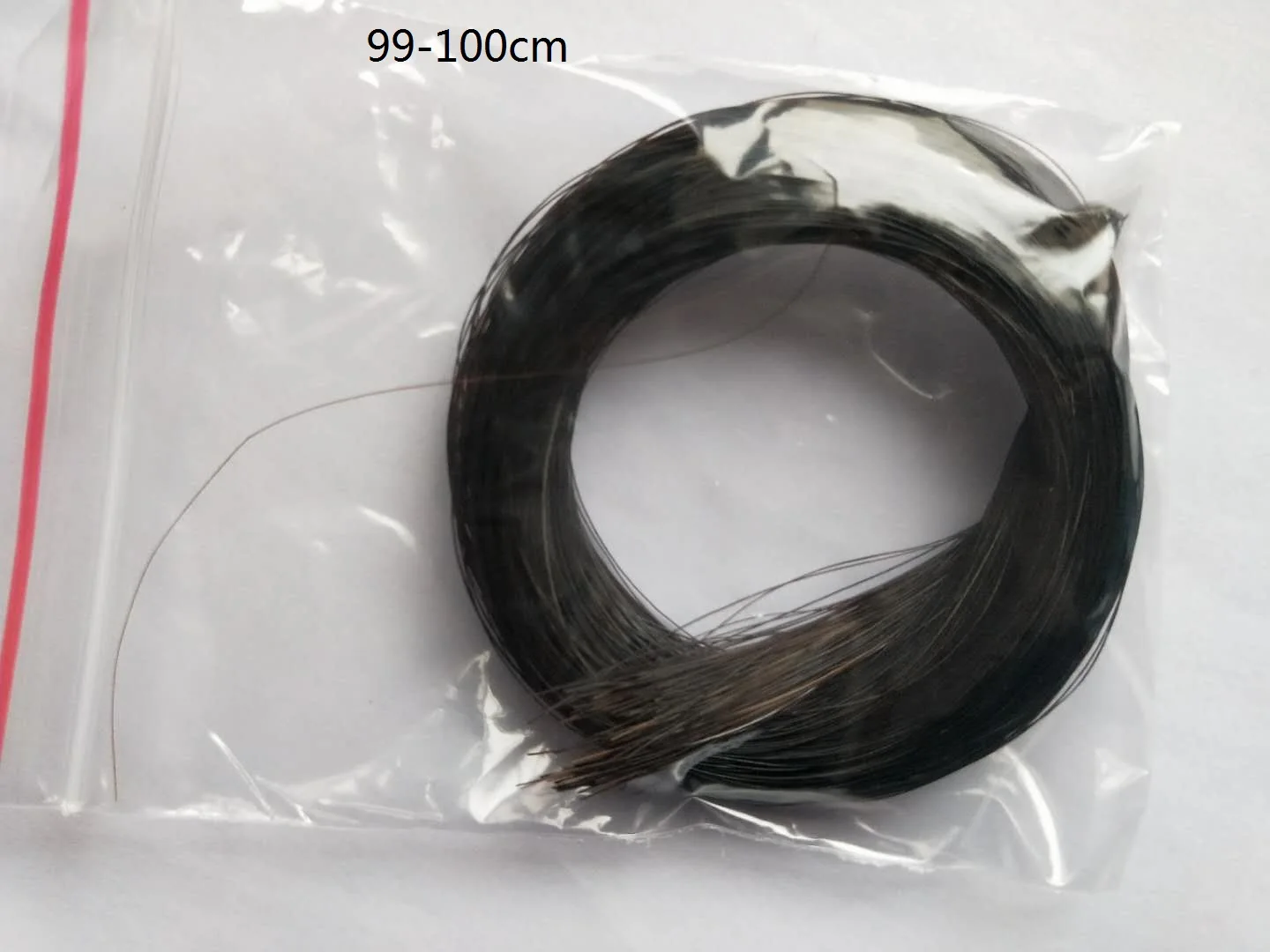 10 PCs Black Horse Tail Hair 7-8 grams Each One 99cm to 100cm in Length