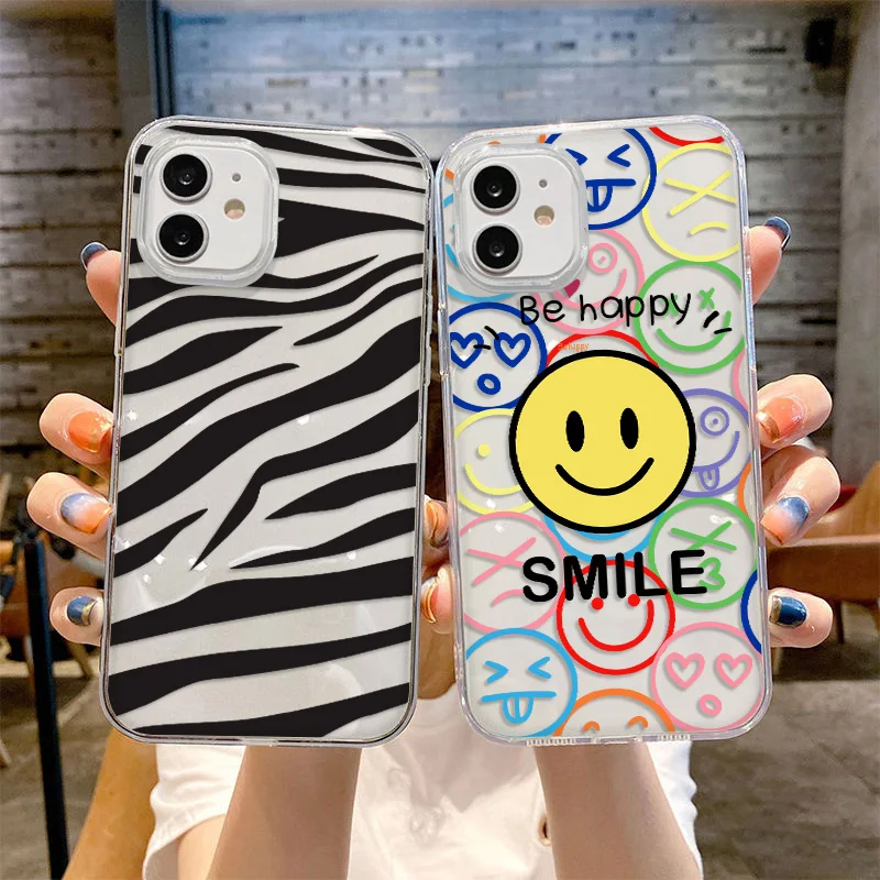 Case For Samsung S22 Cover Galaxy S23 S24 Ultra S22 Plus S21 S20 FE M23 M13 M32 A54 A55 A14 A53 A52 5G Funda Transparent Case