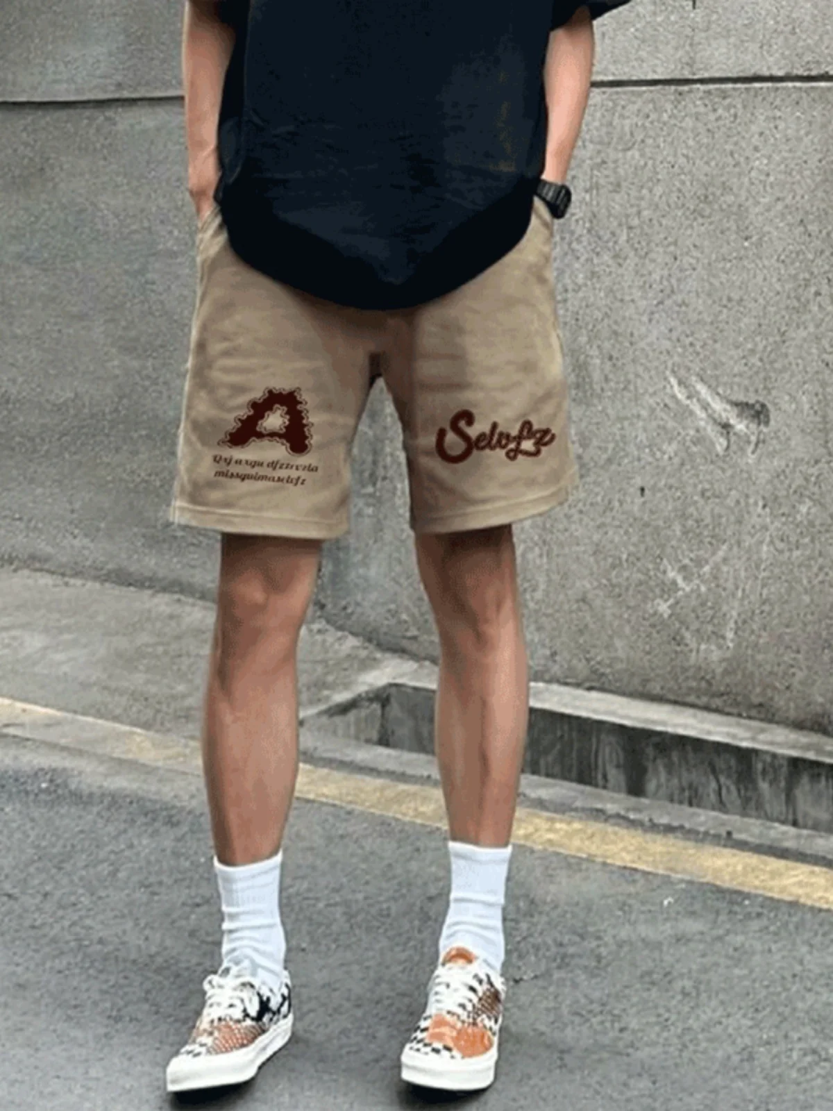 

Повседневные свободные мужские брюки American Sle, лето 2024, винтажный ретро-дизайн, прямые брюки, бренд Five-Quarter Faion