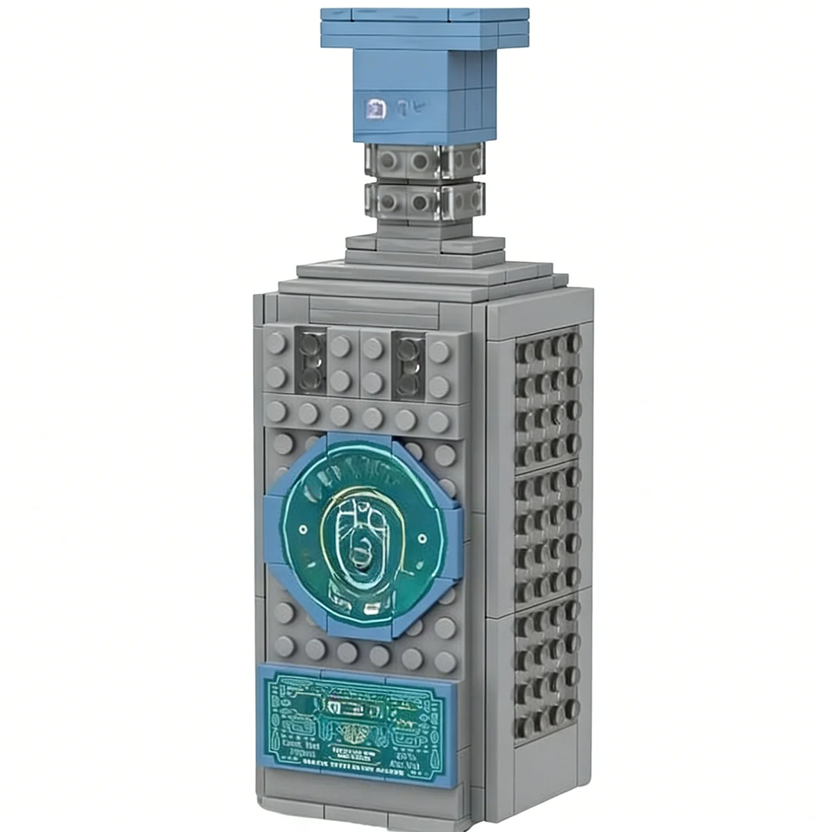 مجموعة نموذج زجاجة نبيذ من قطع البناء، قوالب MOC، ديكور للبار المنزلي، زينة للمكتب، إكسسوارات كؤوس النبيذ، هدايا تجميع يدوية للكبار