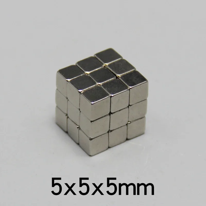 5x5x5mm Super Strong Square Magnet For Home Refrigerators, Offices DIY 5*5*5
