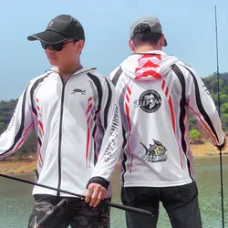 Outdoor Fishing Competition Suit for Men, Breathable Sunscreen Clothing, Quick Drying Mesh Shirt, Fishing Shirt, Summer, 2024