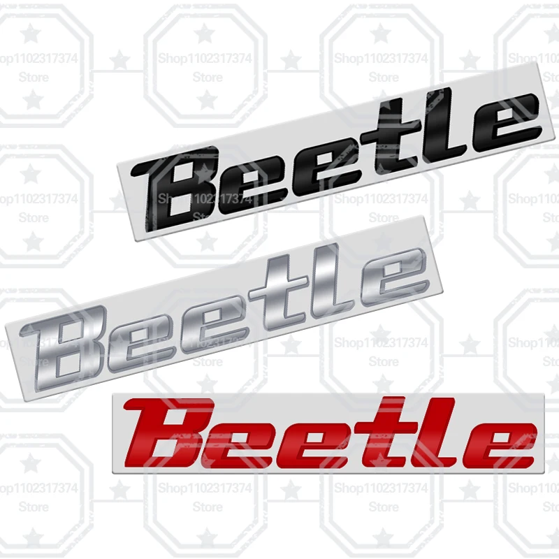 3D Emblema In Metallo Auto Distintivo Laterale Decorazione Baule Posteriore Adesivo Per Beetle Rline TDI TSI 1998 -2015 2016 2017 2018 2019