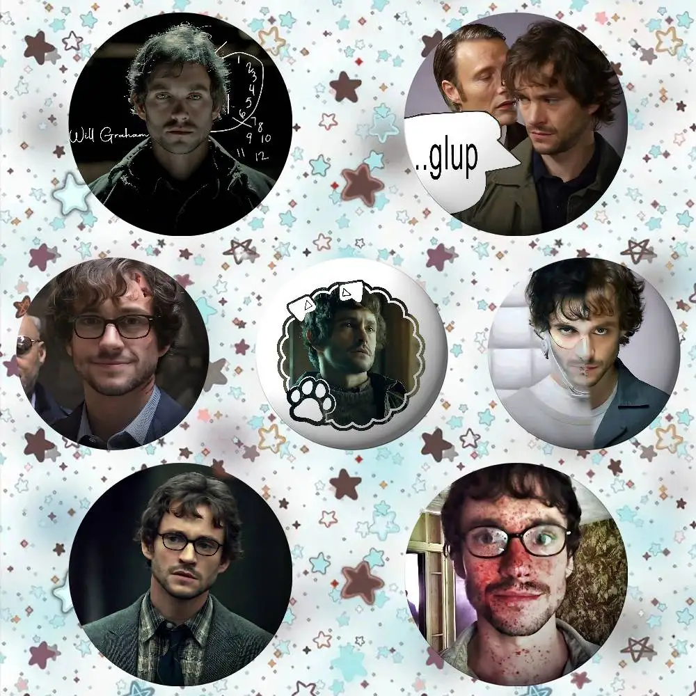 

Funny A-Will Graham-w Badges Fans' Cartoon Lapel Pins Brooch Emblem Trinkets Gifts Folks Backpack Decor Jewelry Pieces
