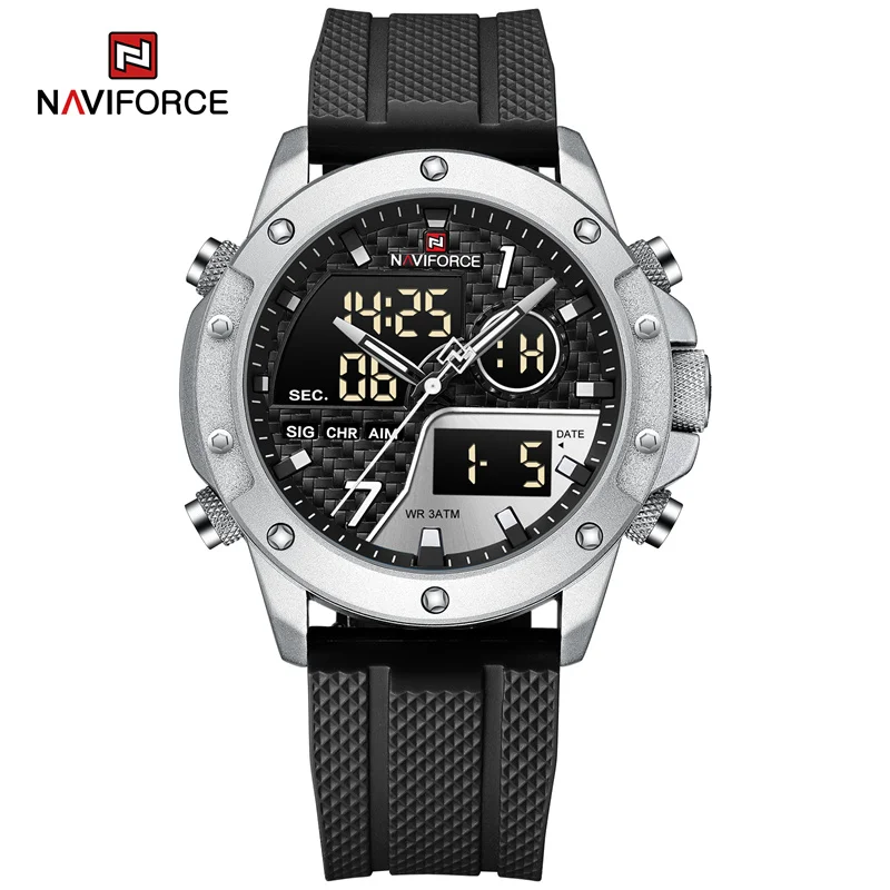 

NAVIFORCE Men's Watch Top Luxury Brand Luminous Fashion Sport Digital Waterproof Calendar Quartz Wristwatches Relogio Masculino