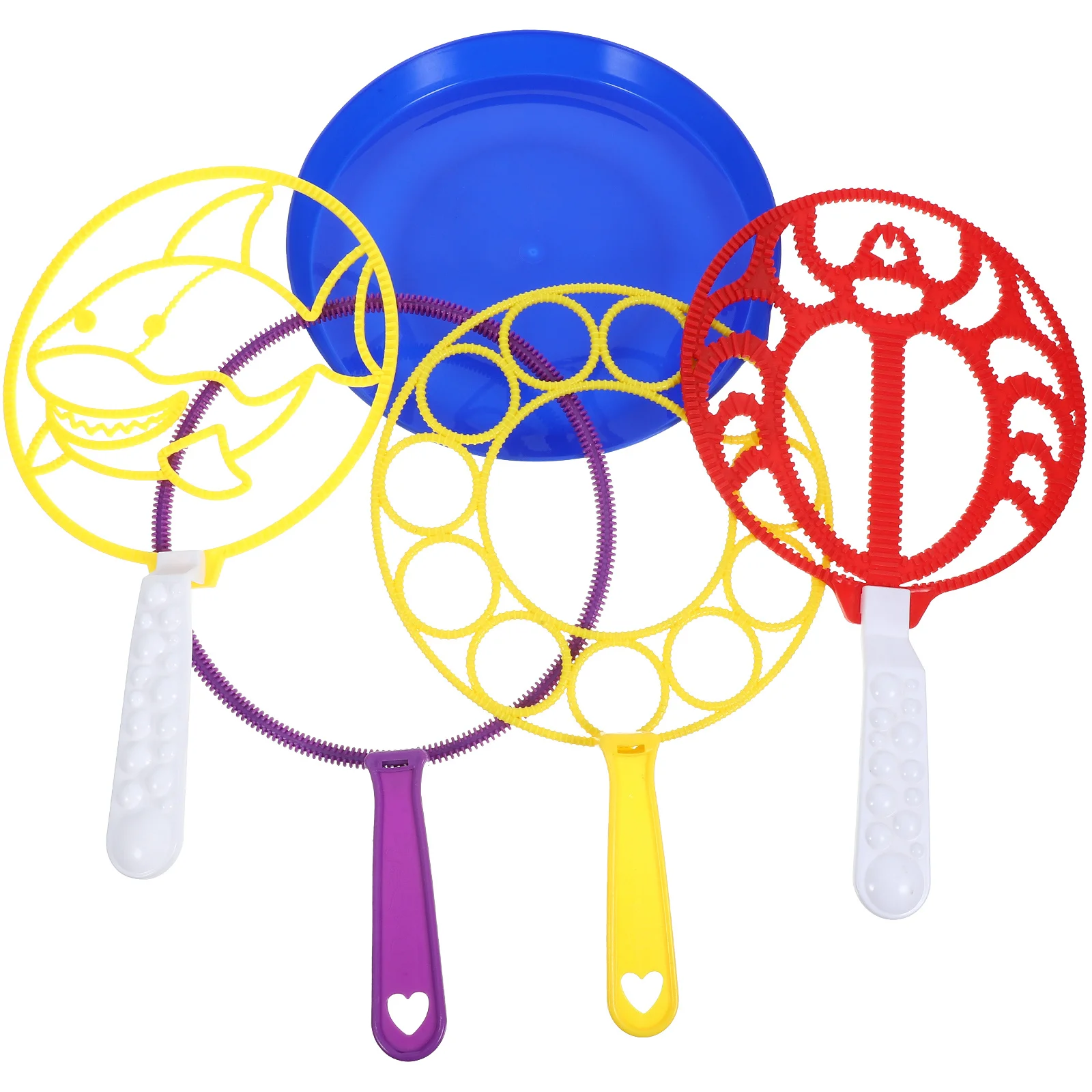 مجموعة واحدة من أدوات نفخ الفقاعات المدمجة الخفيفة للأطفال، أدوات نفخ متعددة الأشكال للأنشطة الممتعة العائلية في الحديقة الخارجية