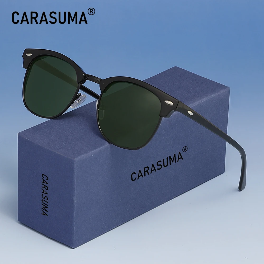 

CARASUMA Retro Square For Men Women Polarized Sunglasses Street Shot Sunglasses Daily Holiday Decoration Glasses