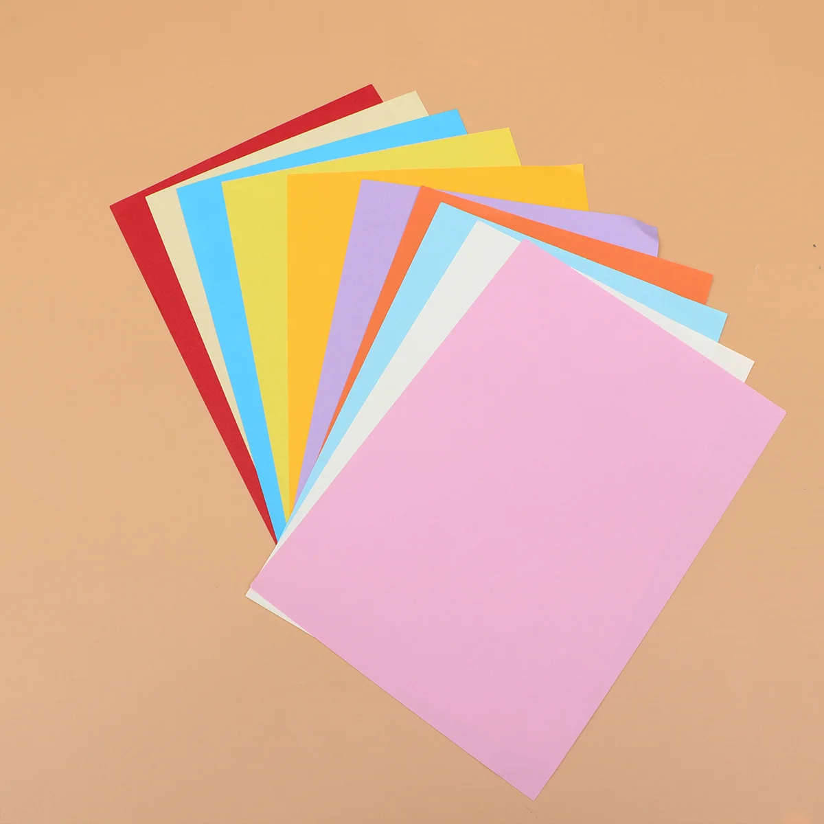 100 vellen gekleurd kopieerpapier A4-papier Praktisch afdrukbaar papier DIY handgemaakt opvouwbaar papier Briefpapierbenodigdheden voor schoolkantoor